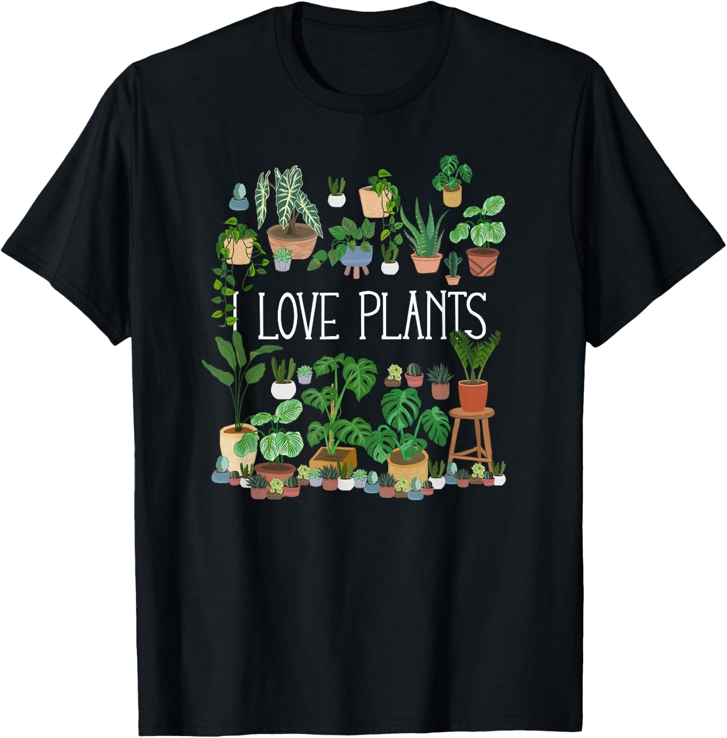 I Love Plants T-Shirt - T-Shirt | Black