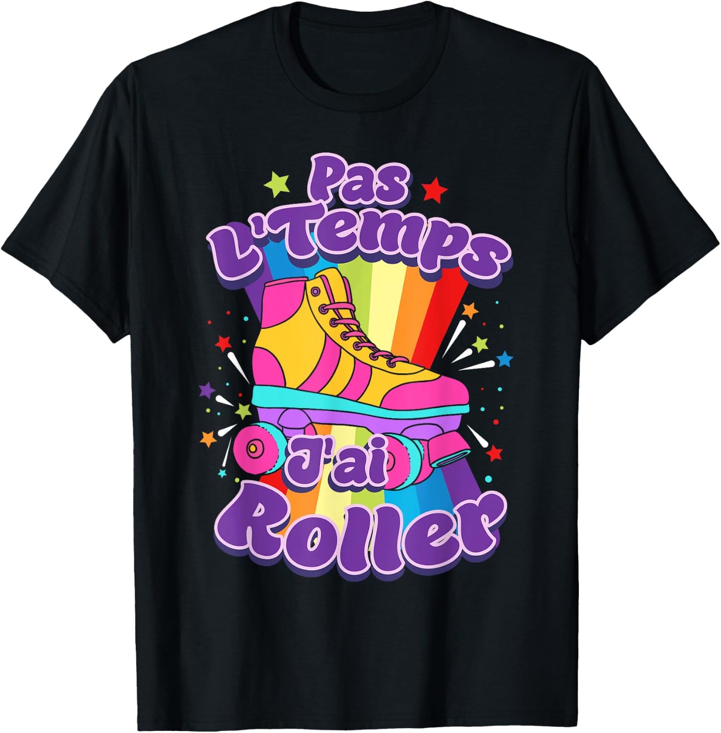 Roller Skates Rollerskate Roller , Black, S T-Shirt - T-Shirt | Black
