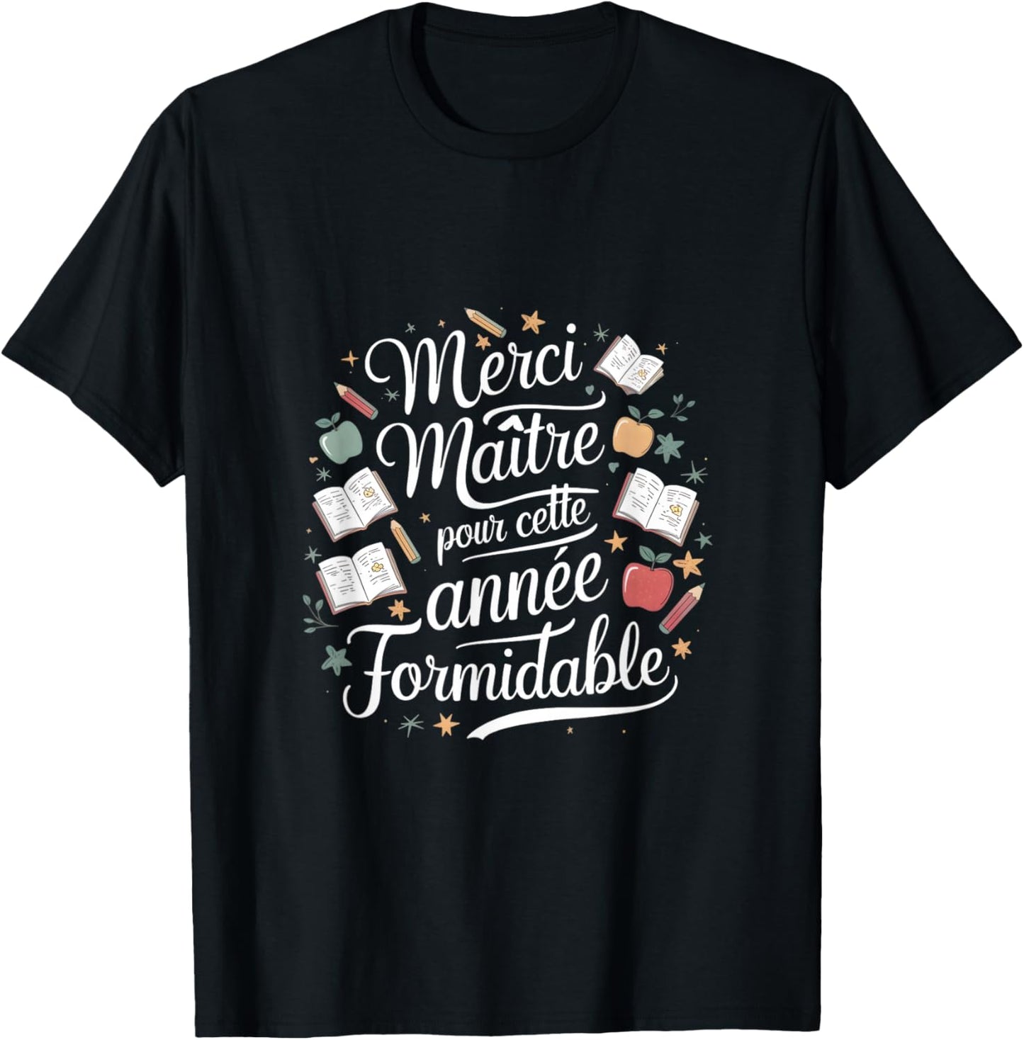 Thank you master for this year great teacher school , Black, S T-Shirt - T-Shirt | Black