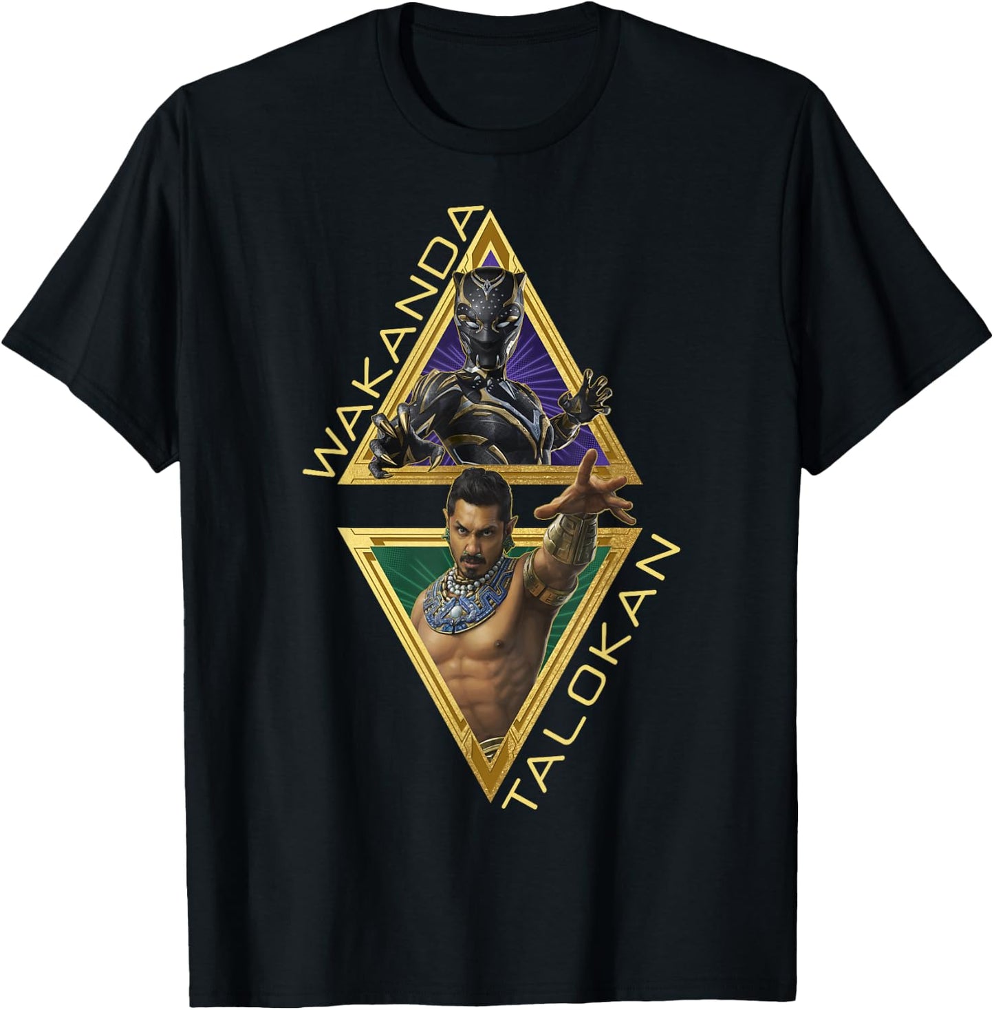Marvel Black Panther: Wakanda Forever Wakanda vs Talokan T-Shirt - T-Shirt | Black