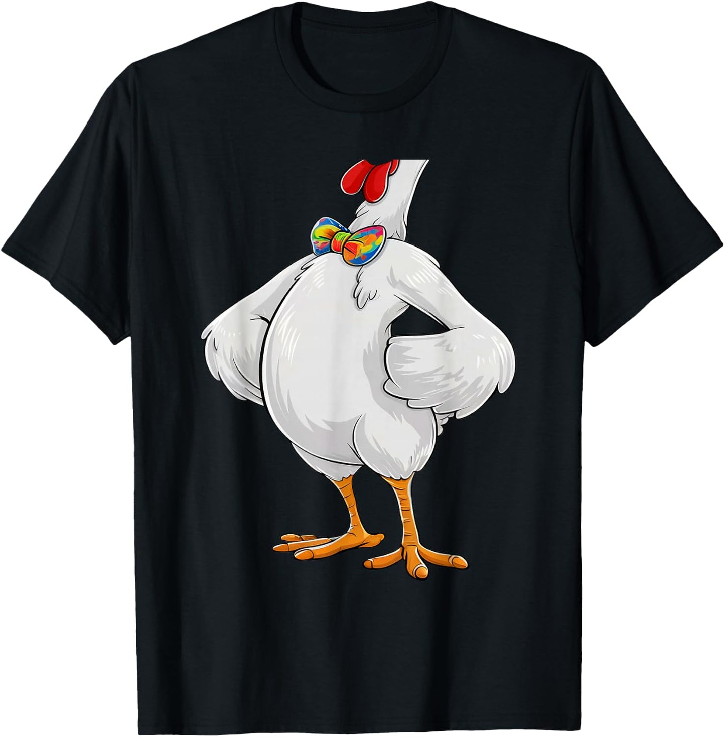 Chicken Costume Body Funny Farm Animal Farming Halloween T-Shirt - T-Shirt | Black