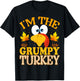 Thanksgiving I'm The Grumpy Turkey Matching T-Shirt - T-Shirt | Black