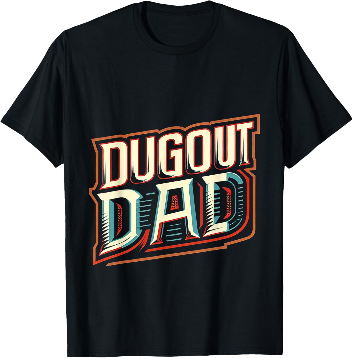 Dugout Dad T-Shirt - T-Shirt | Black