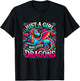 Just a Girl who loves Dragons T-Shirt - T-Shirt | Black