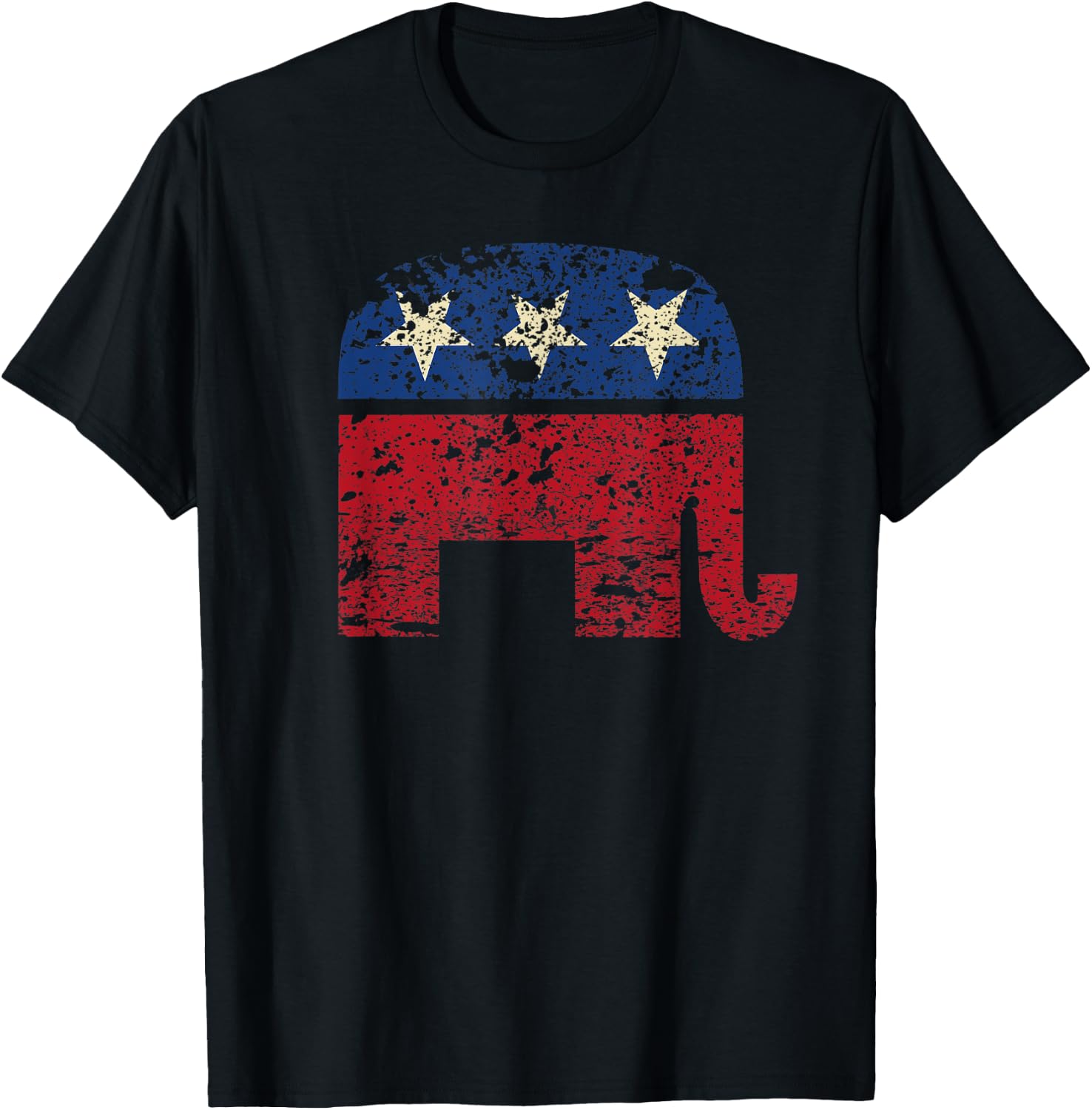Trump Vintage Retro trump flags USA Flag Republican Elephant Kids Men T-Shirt - T-Shirt | Black