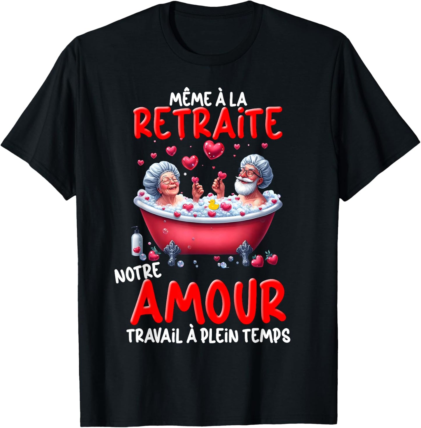 Retired Couple Lovers Gift Golden Wedding Valentine's Day , Black, S T-Shirt - T-Shirt | Black