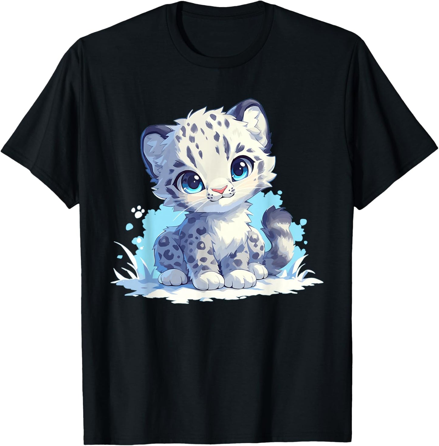 Snow Leopards Lovers Snow Leopard T-Shirt - T-Shirt | Black