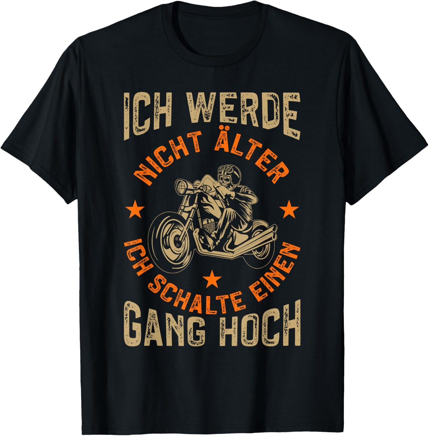Men's Motorcycle Ich Werde Nicht Alter Motorcycle Rider Funny Biker , black T-Shirt - T-Shirt | Black
