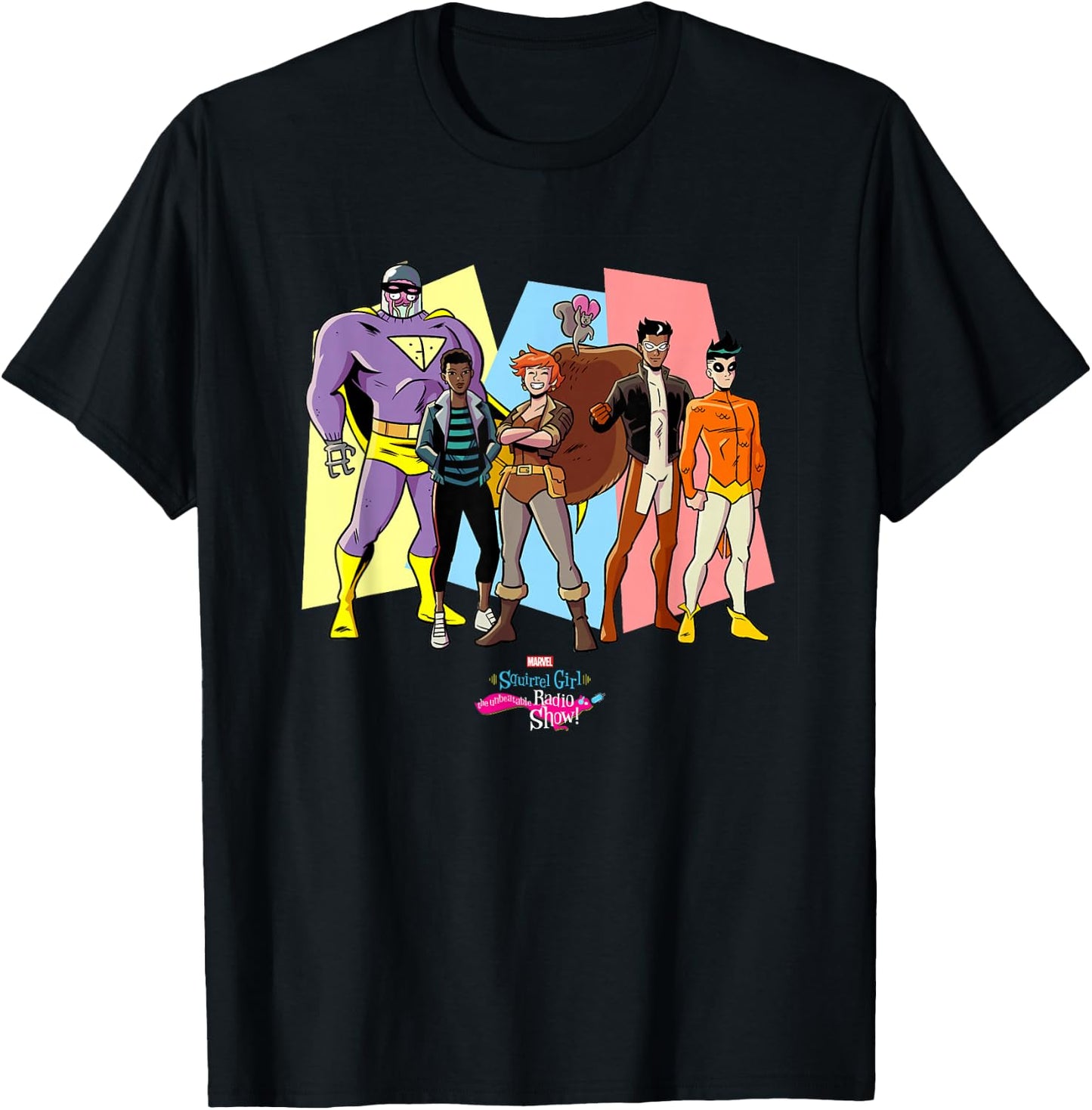 Marvel Squirrel Girl the Unbeatable Radio Show T-Shirt - T-Shirt | Black