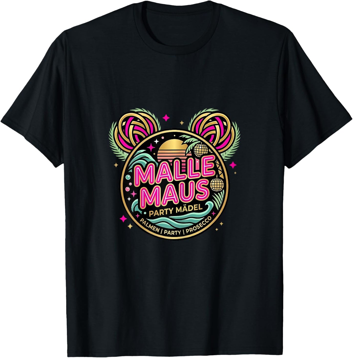 Malle Maus - Frauen Party Mallorca Outfit T-Shirt - T-Shirt | Black
