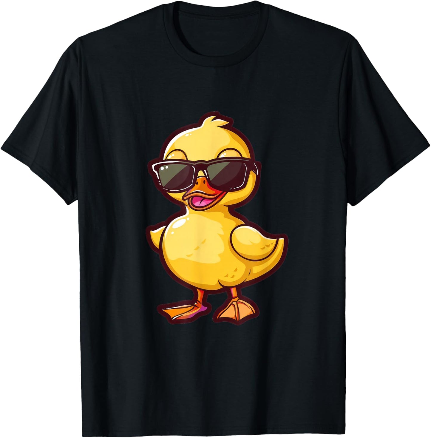 Funny Duck Sunglasses T-Shirt - T-Shirt | Black