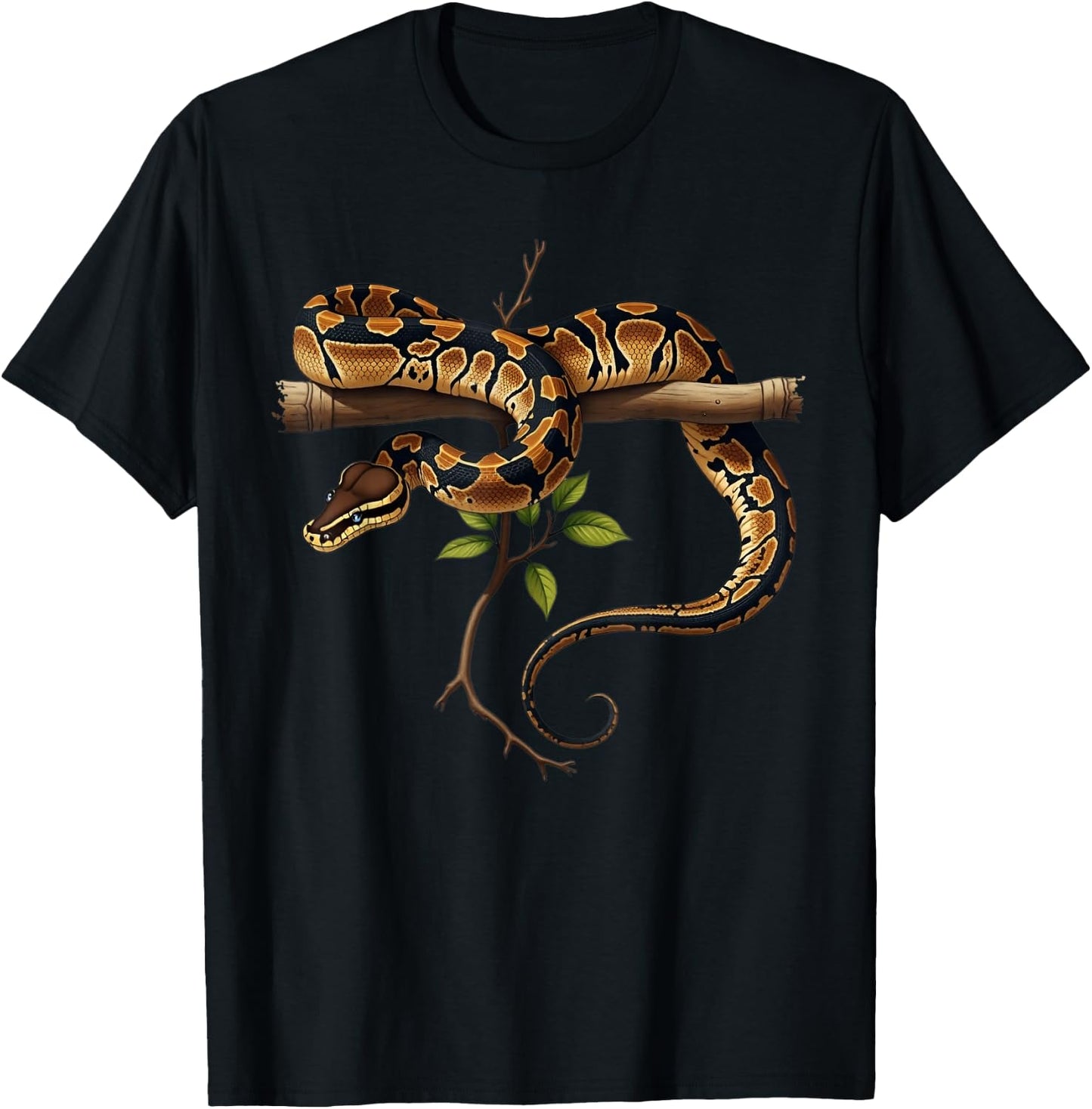 Ball Python Lover Reptile Keeper Snake Owner T-Shirt - T-Shirt | Black