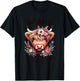 Mom Of The Birthday Girl Highland Cow Family Matching T-Shirt - T-Shirt | Black