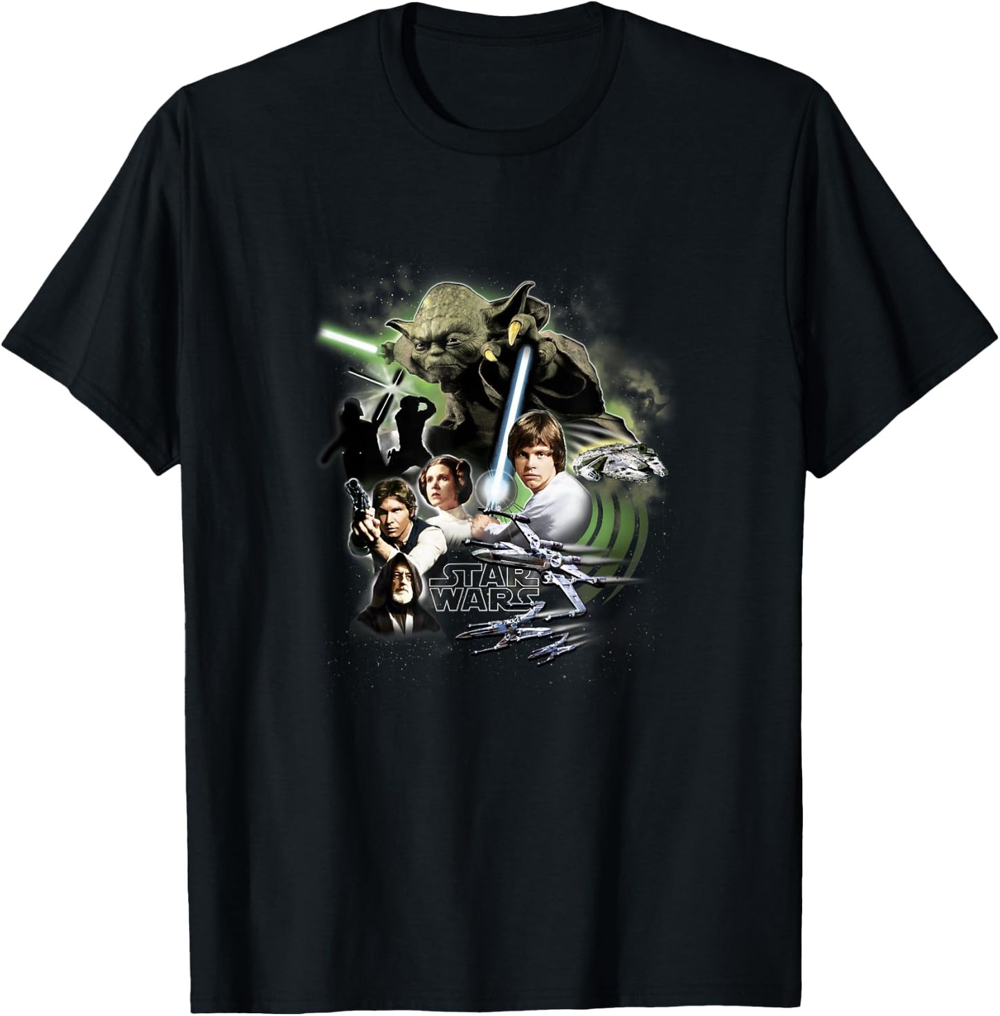 Star Wars Classic Trilogy Rebel Alliance Group Collage T-Shirt - T-Shirt | Black