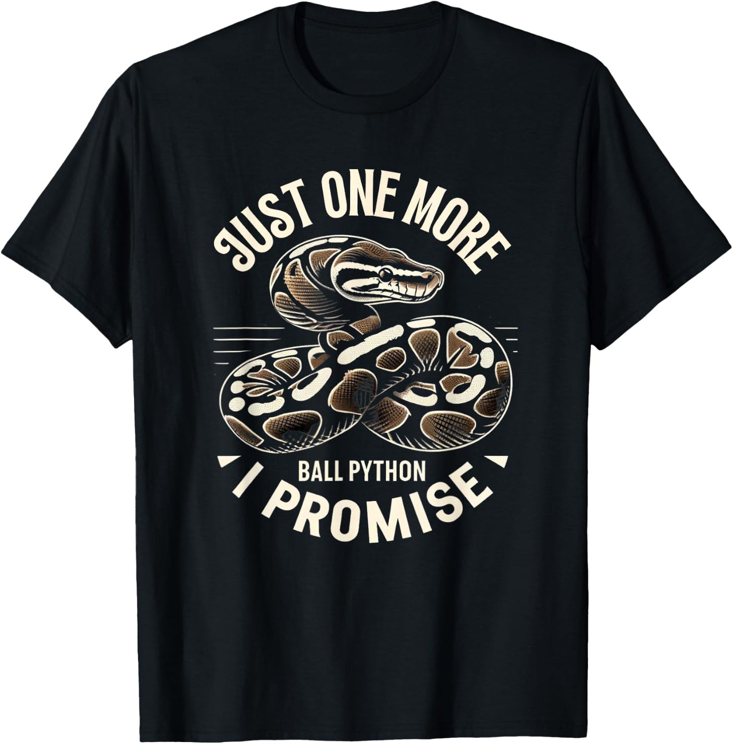 Ball Python Shirt Snake Reptile Herpetology Ball Python T-Shirt - T-Shirt | Black