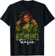 Gemini Season Loc'd Black Woman Camo Zodiac Sign T-Shirt - T-Shirt | Black