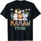 Soon To Be Mamaw Jungle Animal Safari Gender Reveal T-Shirt - T-Shirt | Black