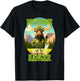 Manic Merchant Moose 'Don't Moose with the Ranger' -Adults Black Cotton/Polyester Classic Fit Short Sleeve T-Shirt - T-Shirt | Black