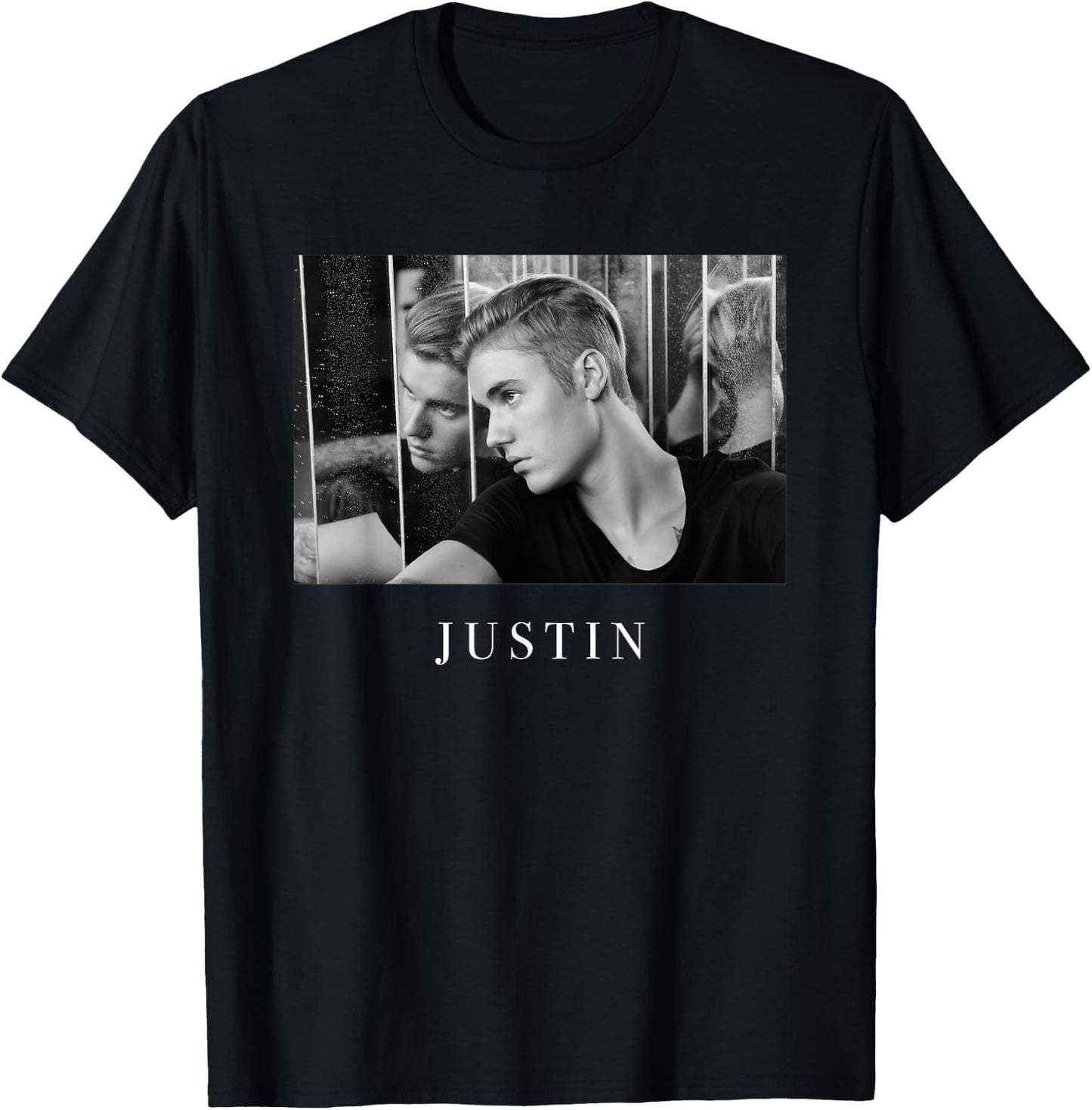 Offizielles Justin Bieber-Foto mit Reflexion T-Shirt - T-Shirt | Black