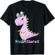 Vivian Name Shirt Girl Dinosaur Birthday Party Viviansaurus T-Shirt - T-Shirt | Black