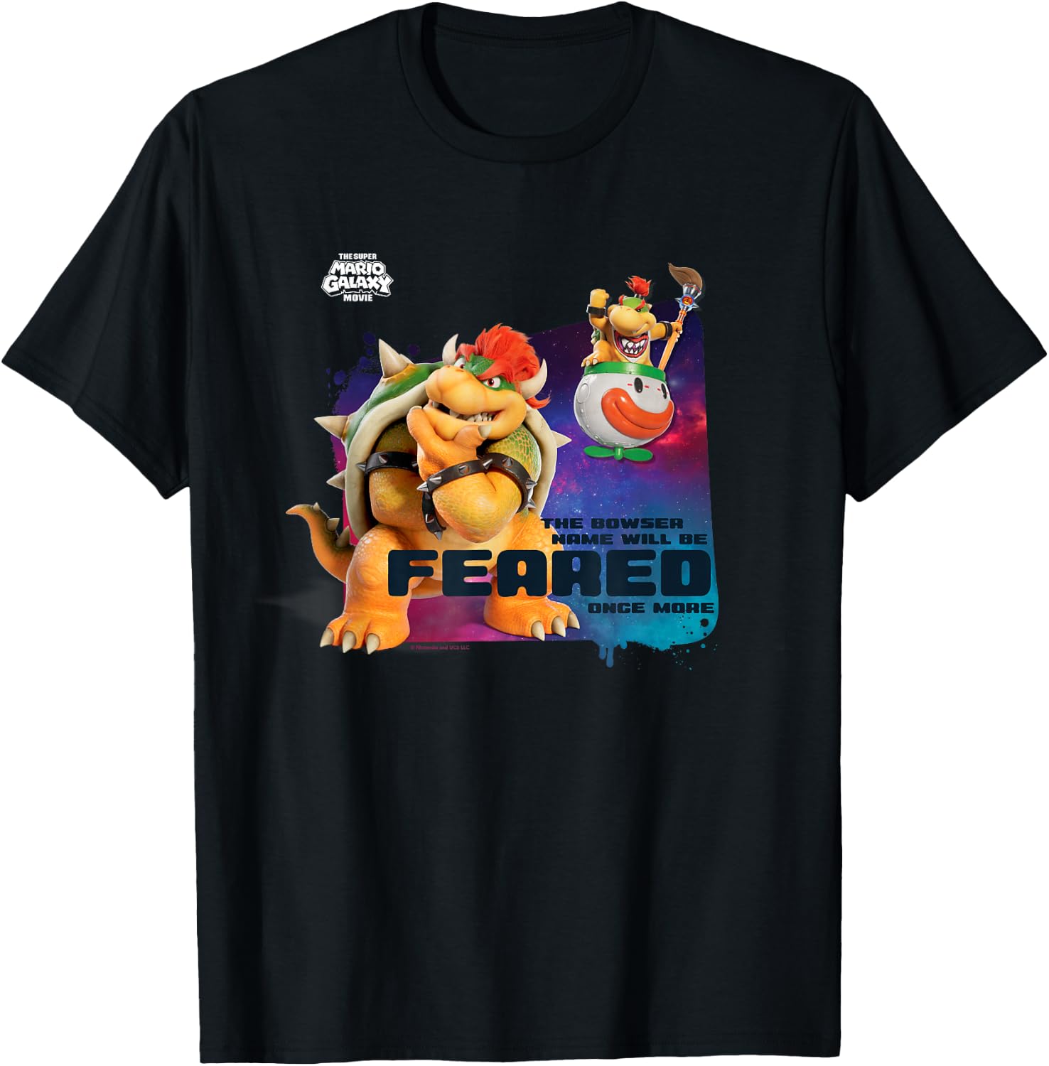 The Super Mario Galaxy Movie Bowser Feared T-Shirt - T-Shirt | Black