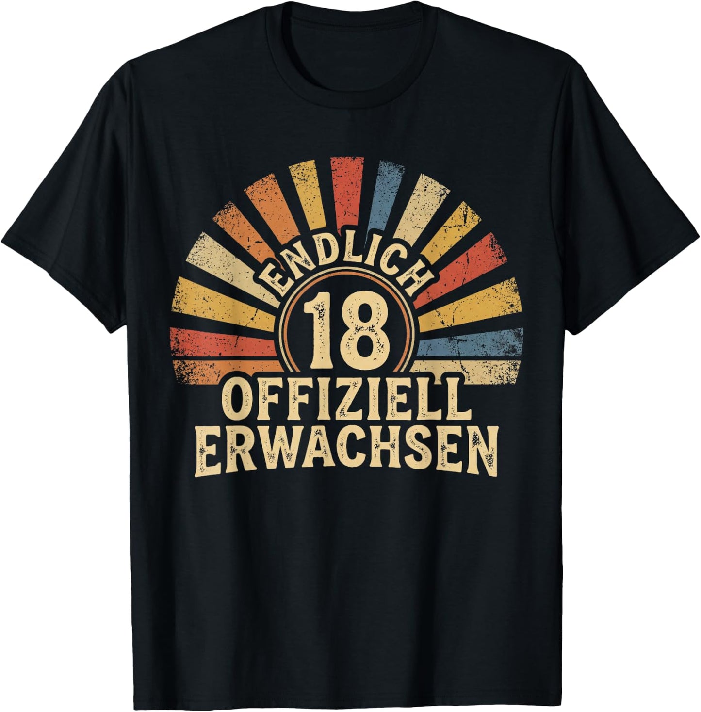 18ter Endlich 18 Jahre 18. Geburtstag Mädchen Junge Tochter T-Shirt - T-Shirt | Black