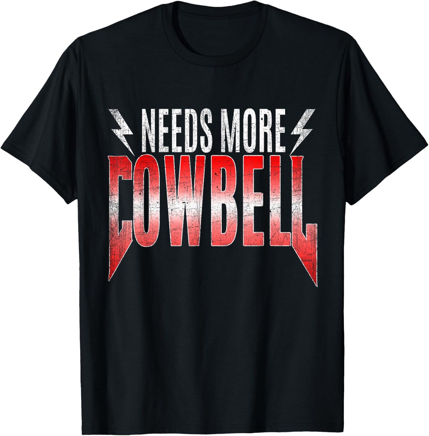80's Heavy Metal - Needs More Cowbell Shirt T-Shirt - T-Shirt | Black