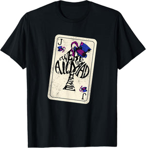 Jack of Spades - We're All Mad Here - Distressed T-Shirt - T-Shirt | Black