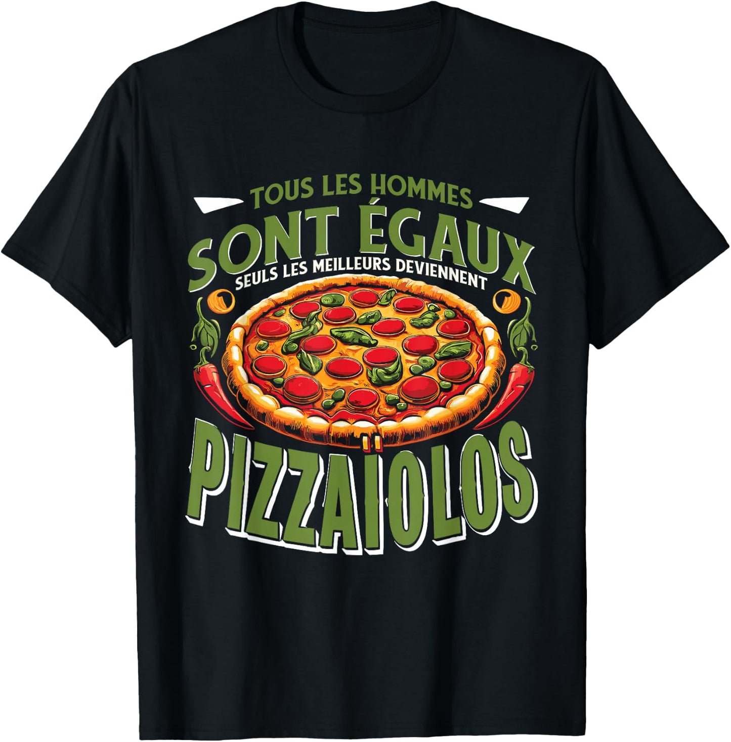 Pizzaioli Pizza Maker Pastry Chef Pizzamaker , Black, S T-Shirt - T-Shirt | Black