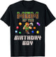 Mom Of The Birthday Boy Video Gamer Pixel Number T-Shirt - T-Shirt | Black