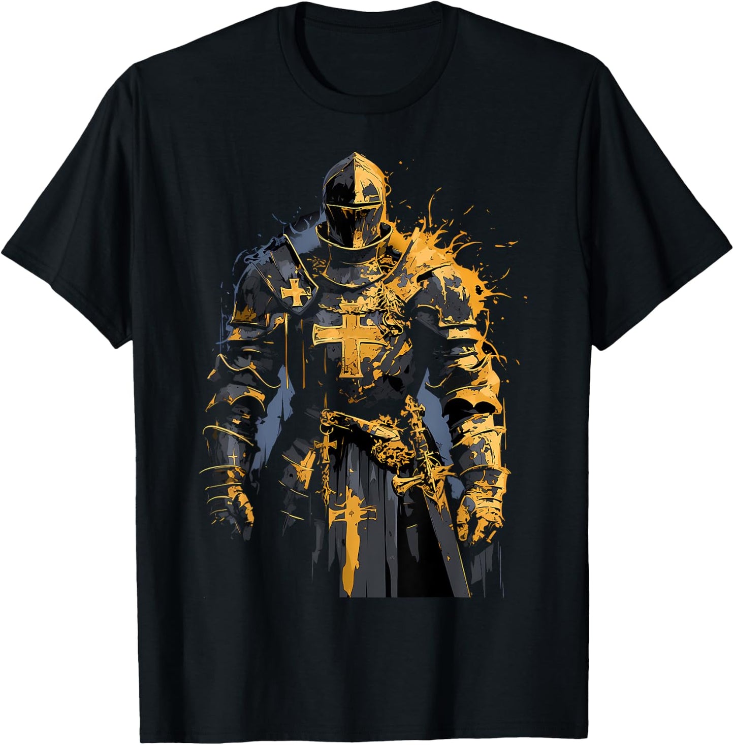 Hospitaller knight Medieval knight Templar knight T-Shirt - T-Shirt | Black