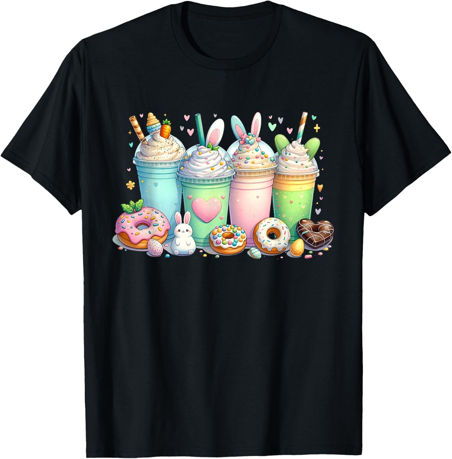 Easter Coffee Cups, Some Bunny Needs Coffee, Funny Easter T-Shirt - T-Shirt | Black