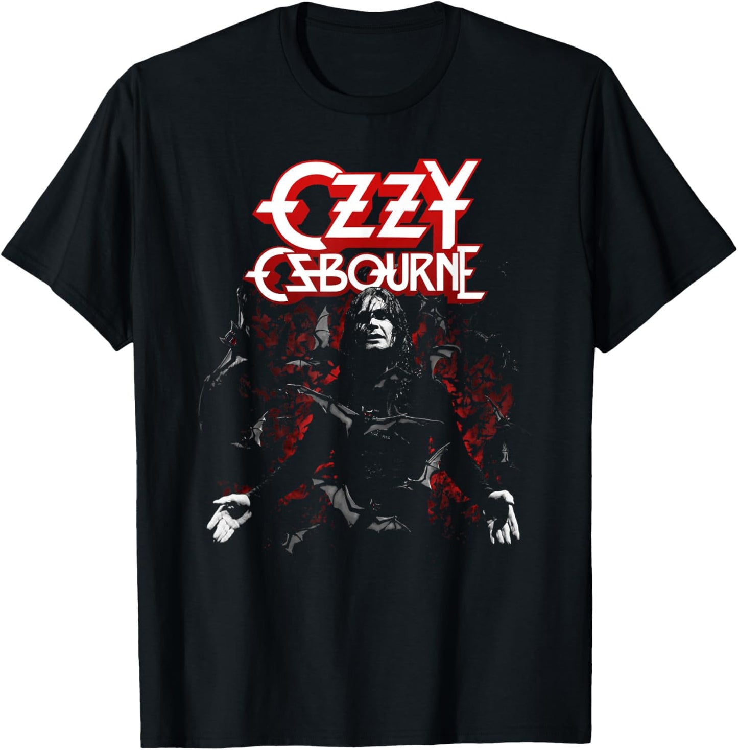 Ozzy Osbourne Ozzy with Bats T-Shirt - T-Shirt | Black