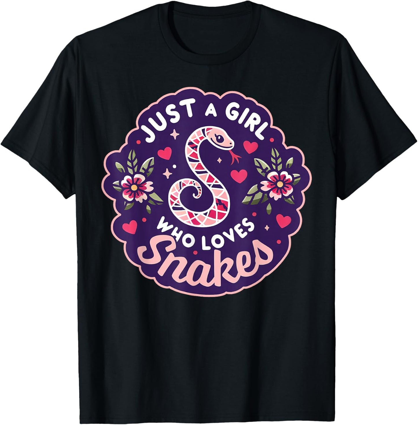 Snake Handler - Woman Snake Lover - Girl Loves Snakes T-Shirt - T-Shirt | Black