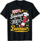 100% Sausage Happiness Gift Barbecue Beauf Humor Meat , Blue, S T-Shirt - T-Shirt | Black