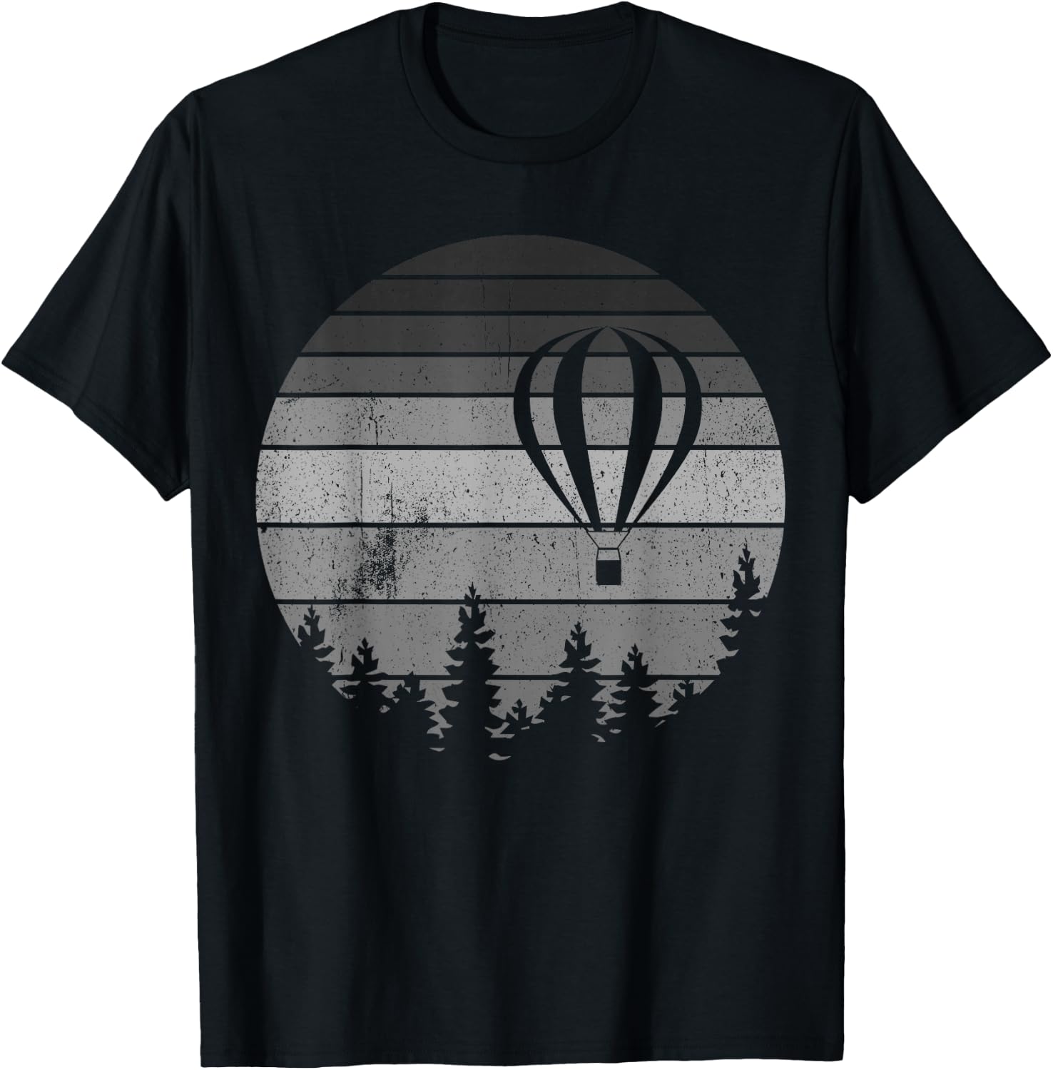 Vintage Hot Air Balloon Festival Balloonist Fly Ballooning T-Shirt - T-Shirt | Black
