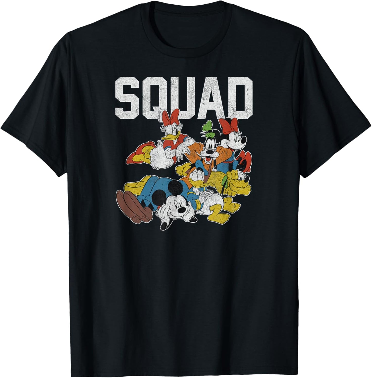 Disney - Mickey Mouse and Friends Squad T-Shirt - T-Shirt | Black