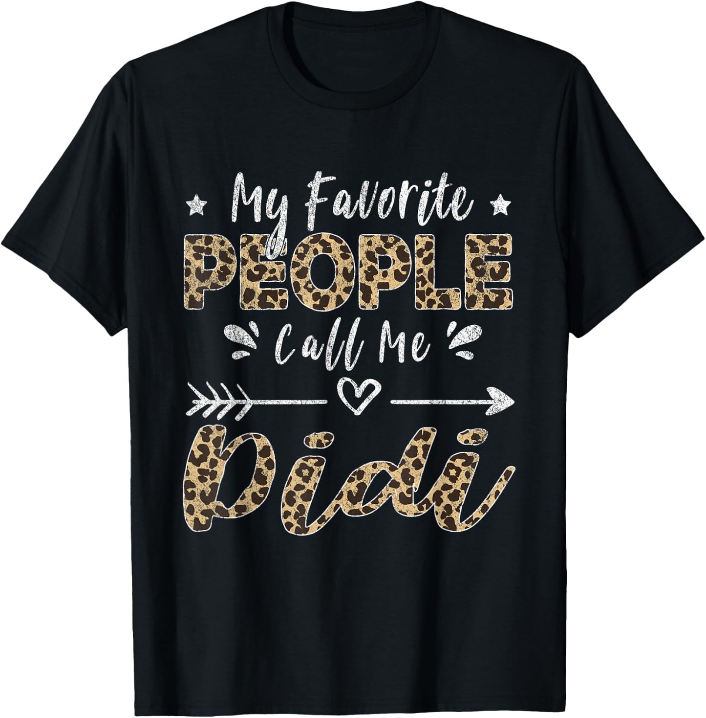 My Favorite People Call Me Didi Leopard T-Shirt - T-Shirt | Black