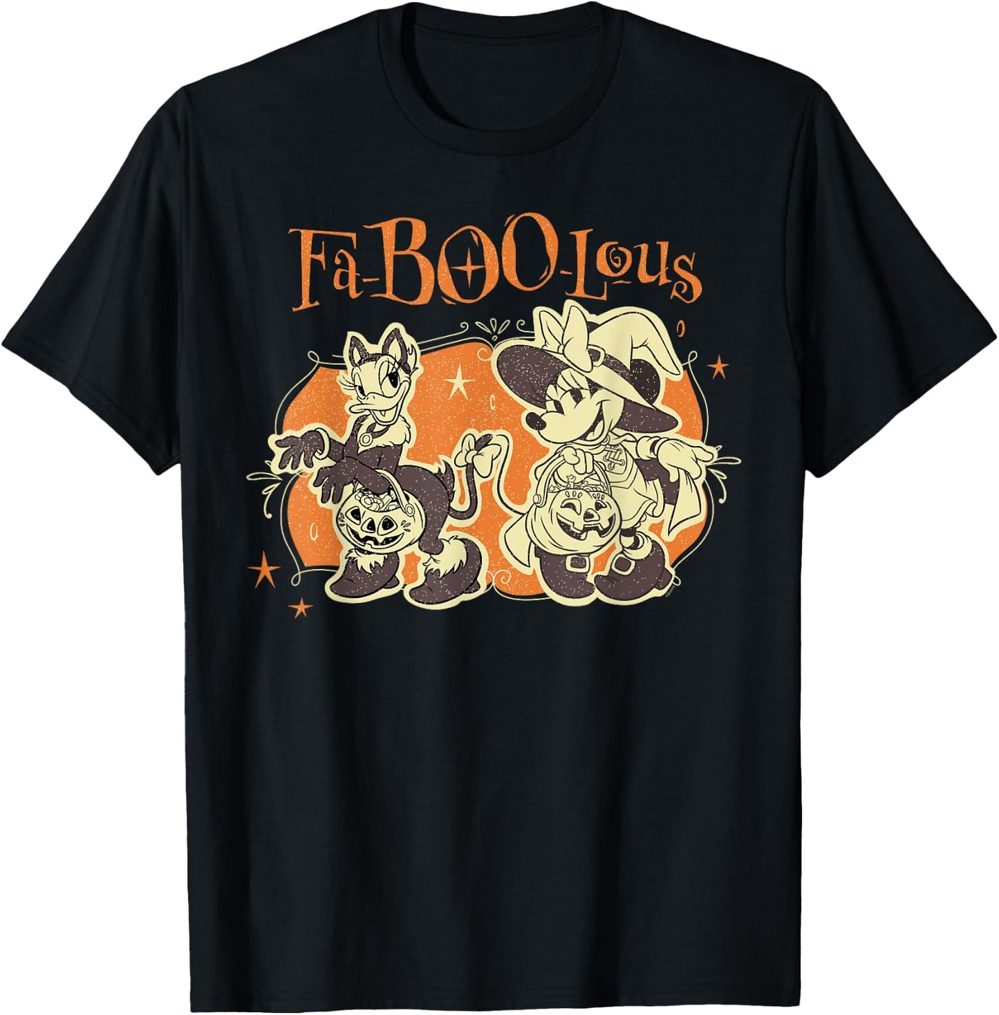 Disney Minnie Mouse & Daisy Duck FA-Boo-lous Halloween BFFs T-Shirt - T-Shirt | Black