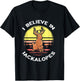 Jackrabbit Retro Jackalope I Believe in Cryptozoology T-Shirt - T-Shirt | Black