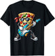 Pizza Rockstar Funny Electric Guitar Music Men Women Kids T-Shirt - T-Shirt | Black