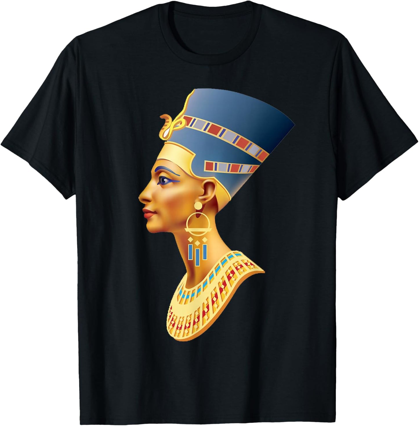 Egyptian Queen Nefertiti T-Shirt - T-Shirt | Black