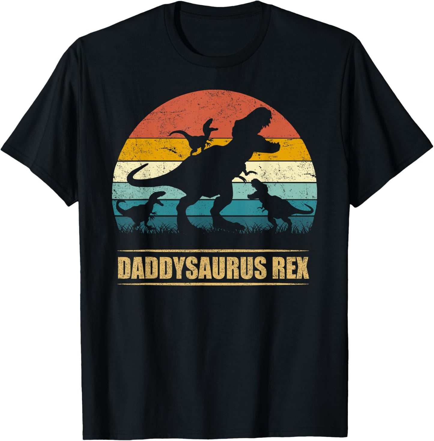 Daddysaurus Rex 3 kids T-Shirt - T-Shirt | Black