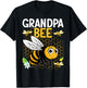 Grandpa Bee Cute Beekeeping Birthday Party Matching Family T-Shirt - T-Shirt | Black