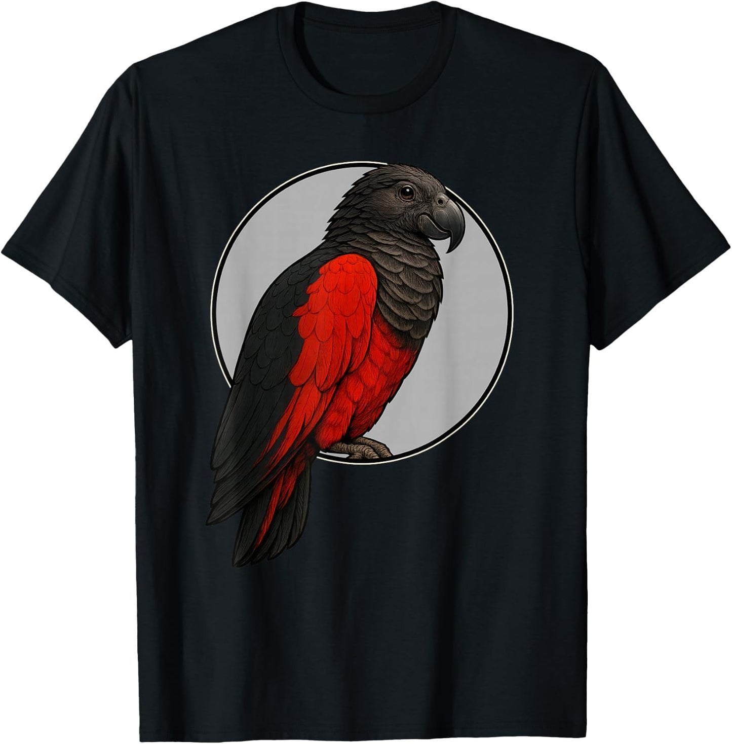 Pesquet´s Parrot Dracula Parrot T-Shirt - T-Shirt | Black