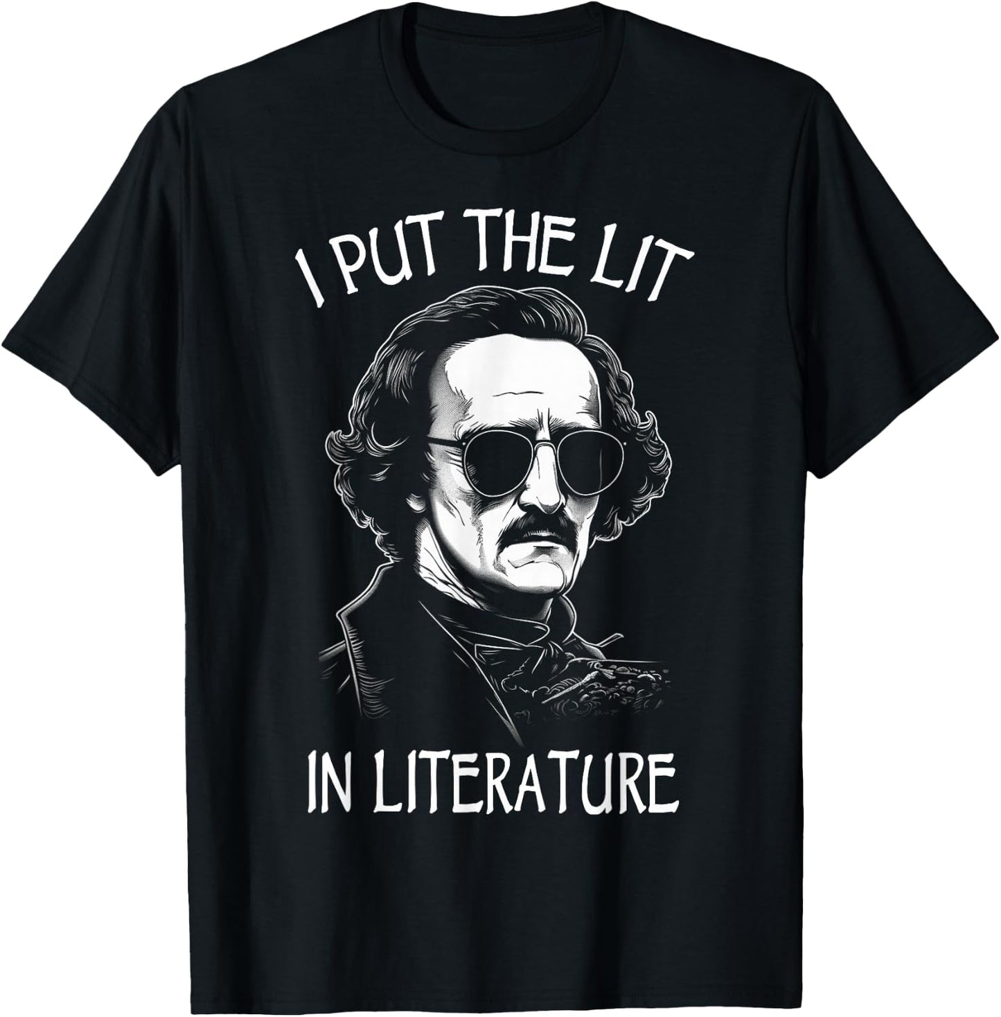 Funny Edgar Allan Poe T-Shirt - T-Shirt | Black