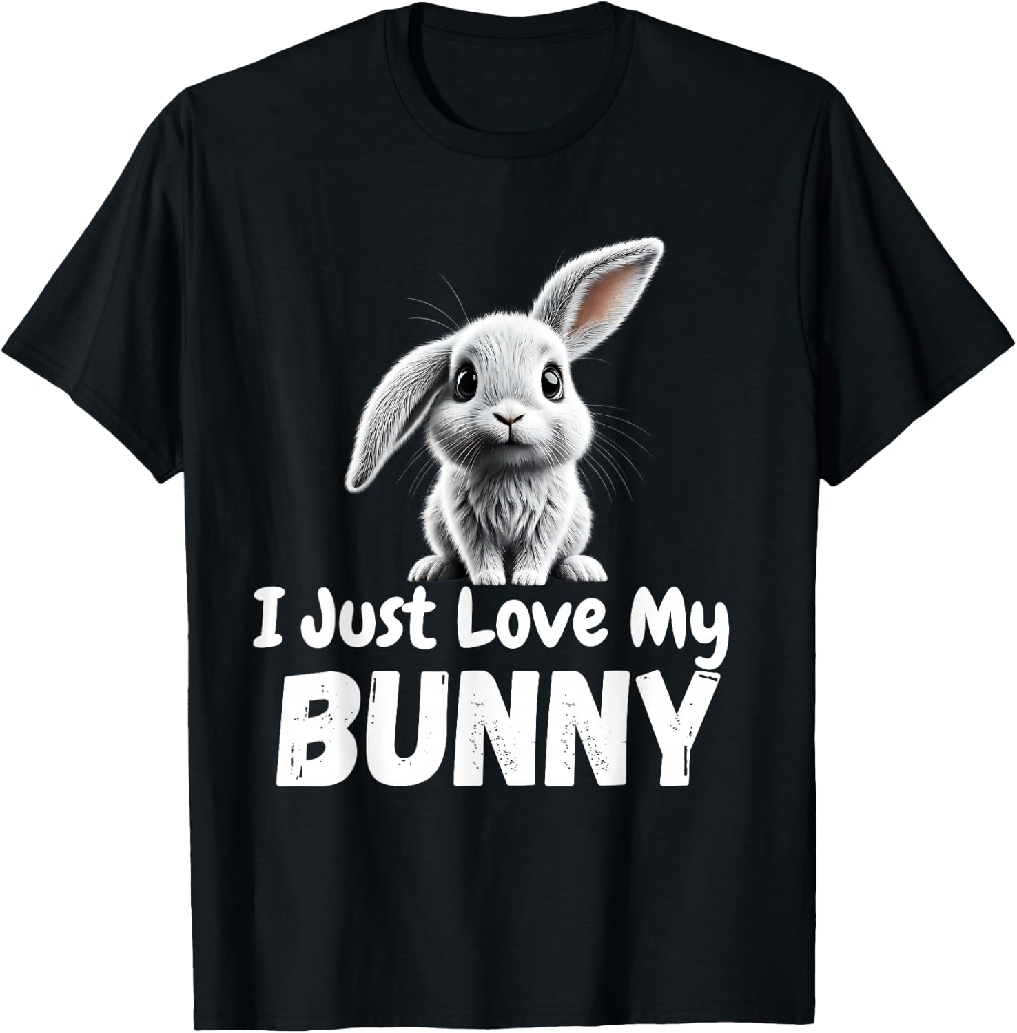 I Just Love My Bunny T-Shirt - T-Shirt | Black