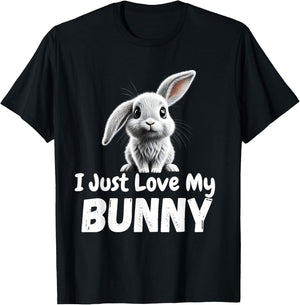 I Just Love My Bunny T-Shirt - T-Shirt | Black