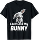 I Just Love My Bunny T-Shirt - T-Shirt | Black