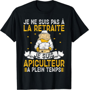 Funny Bee I Am Beekeeper Full Time Honey , Black, S T-Shirt - T-Shirt | Black